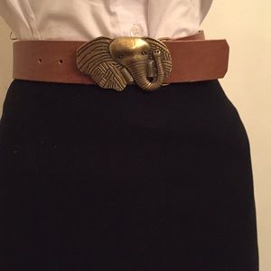 Brass Elephant Belt